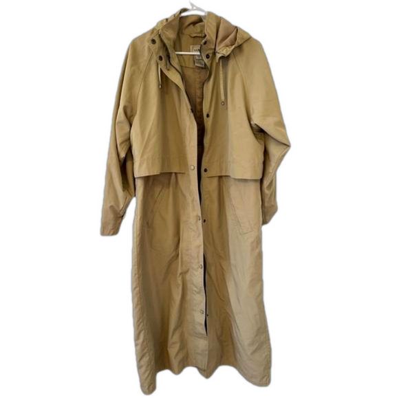 L.L. Bean Jackets & Blazers - L.L. Bean Hooded Trench Coat Rain Jacket
